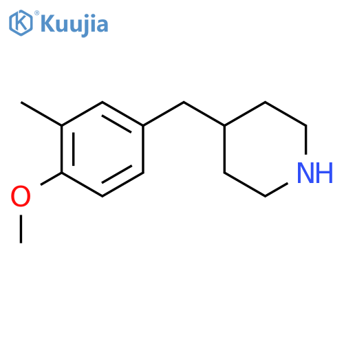 4-(4-methoxy-3-methylphenyl)methylpiperidine structure