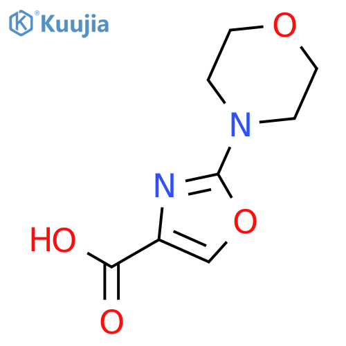 2-MORPHOLINOOXAZOLE-4-CARBOXYLIC ACID structure