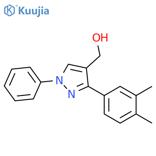 3-(3,4-Dimethylphenyl)-1-phenyl-1H-pyrazol-4-ylmethanol structure