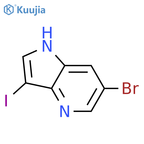 6-Bromo-3-iodo-1H-pyrrolo[3,2-b]pyridine structure