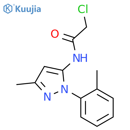 2-Chloro-n-3-methyl-1-(2-methylphenyl)-1h-pyrazol-5-ylacetamide structure