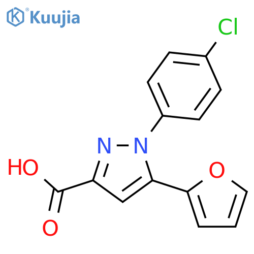 1-(4-Chlorophenyl)-5-(furan-2-yl)-1H-pyrazole-3-carboxylic Acid structure