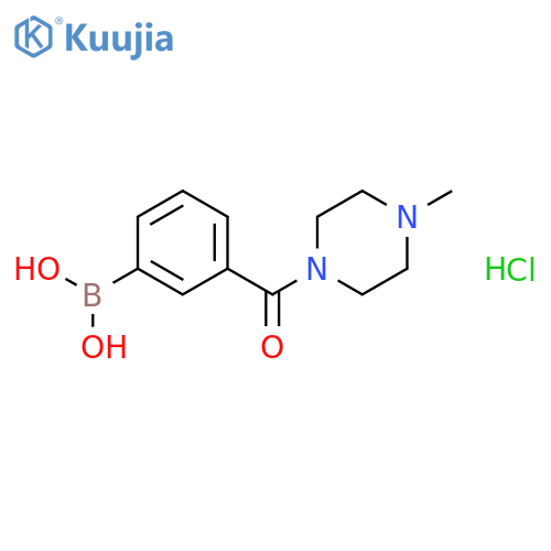 3-(4-Methylpiperazine-1-carbonyl)phenylboronic Acid, Hydrochloride Salt structure