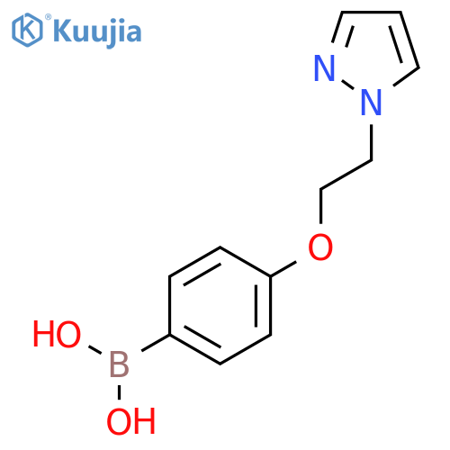 (4-(2-(1H-Pyrazol-1-yl)ethoxy)phenyl)boronic acid structure