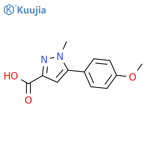 5-(4-Methoxyphenyl)-1-methylpyrazole-3-carboxylic acid structure