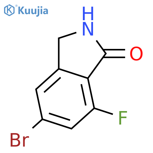 5-bromo-7-fluoro-2,3-dihydro-1H-isoindol-1-one structure