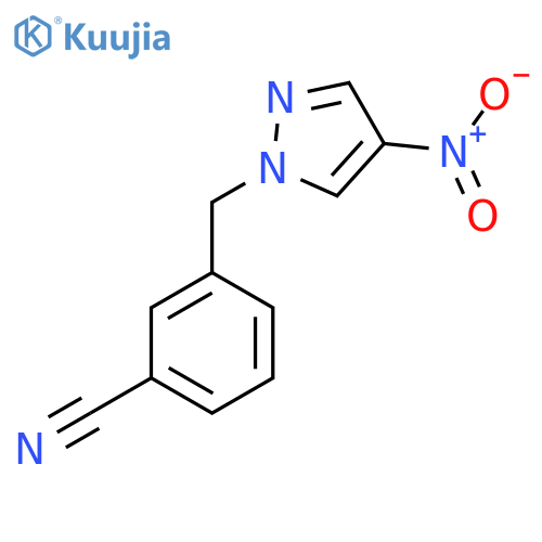 3-[(4-Nitro-1H-pyrazol-1-yl)methyl]benzonitrile structure