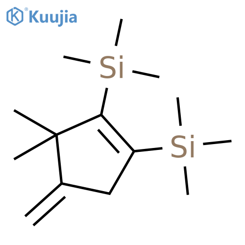Silane, (3,3-dimethyl-4-methylene-1-cyclopentene-1,2-diyl)bis[trimethyl- structure