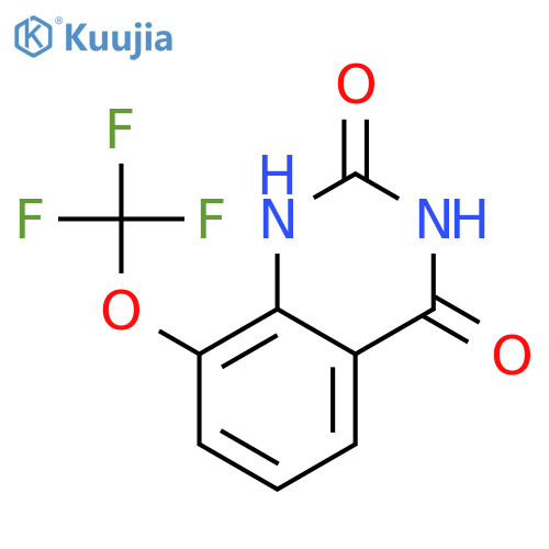 8-(trifluoromethoxy)-1,2,3,4-tetrahydroquinazoline-2,4-dione structure