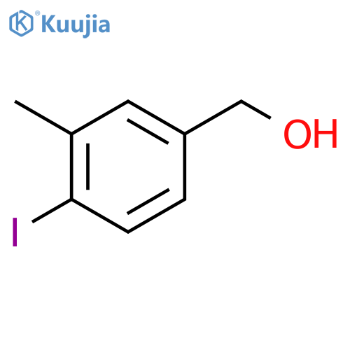 (4-iodo-3-methylphenyl)methanol structure