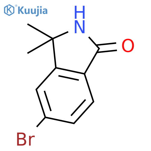 5-bromo-3,3-dimethyl-2,3-dihydro-1H-isoindol-1-one structure