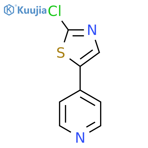 Pyridine, 4-(2-chloro-5-thiazolyl)- structure