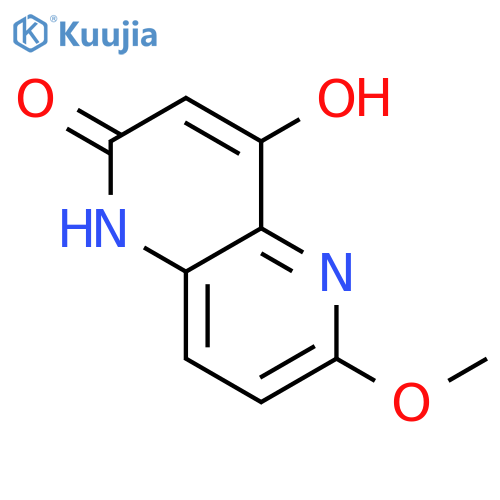 4-Hydroxy-6-methoxy-1,5-naphthyridin-2(1H)-one structure