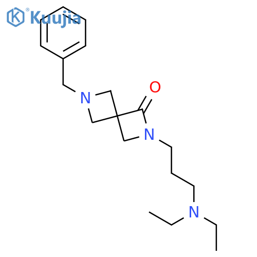 2,6-Diazaspiro[3.3]heptan-1-one, 2-[3-(diethylaMino)propyl]-6-(phenylMethyl)- structure