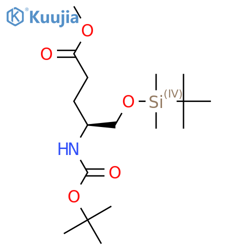 (S)-Methyl4-(boc-amino)-5-tbdms-pentanoate structure