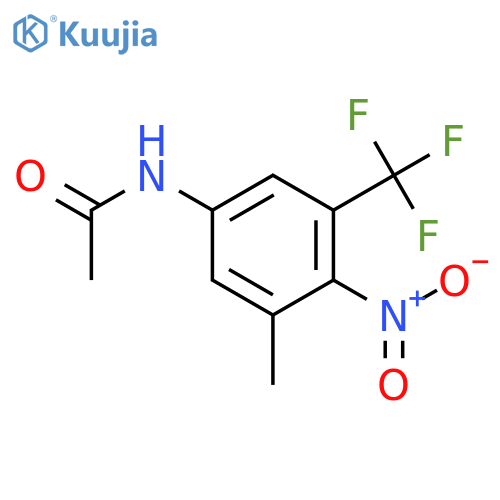 Acetamide, N-[3-methyl-4-nitro-5-(trifluoromethyl)phenyl]- structure