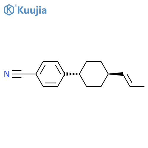 trans-Benzonitrile 4-4-1-(E)-Propenylcyclohexyl structure