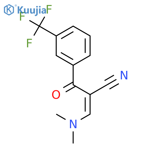 3-(Dimethylamino)-2-(3-(trifluoromethyl)benzoyl)acrylonitrile structure