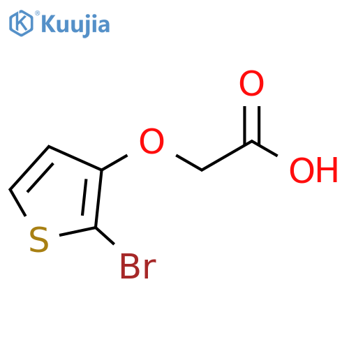 Acetic acid, 2-[(2-bromo-3-thienyl)oxy]- structure
