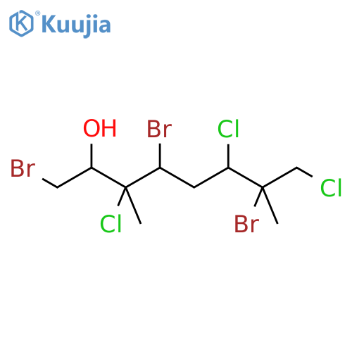 1,4,7-Tribromo-3,6,8-trichloro-3,7-dimethyl-2-octanol structure