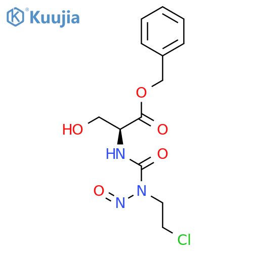 Serine, N-((2-chloroethyl)nitrosocarbamoyl)-, benzyl ester, L- structure
