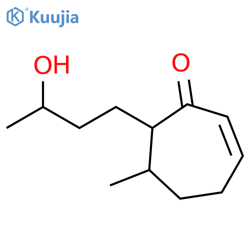 2-Cyclohepten-1-one, 7-(3-hydroxybutyl)-6-methyl- structure