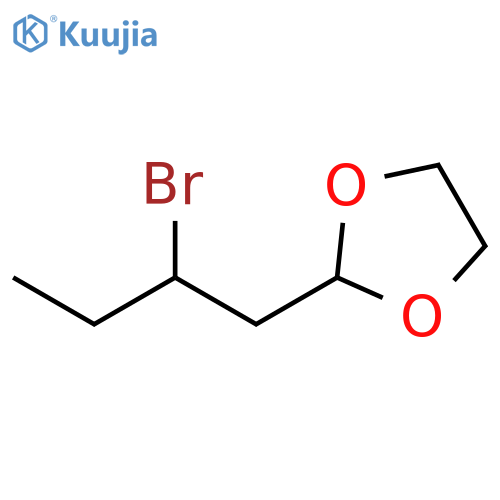 1,3-Dioxolane, 2-(2-bromobutyl)- structure