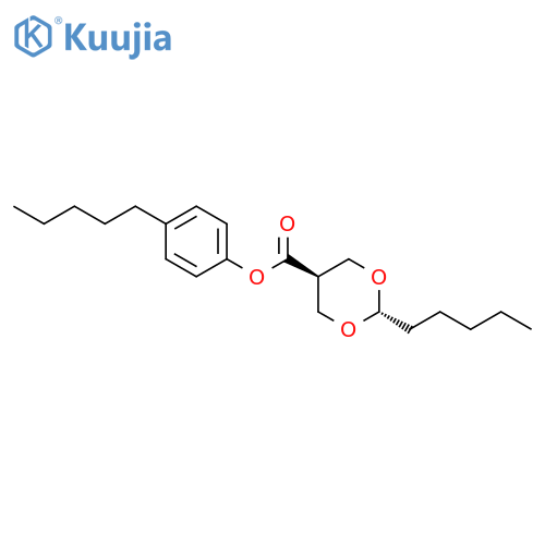 1,3-Dioxane-5-carboxylic acid, 2-pentyl-, 4-pentylphenyl ester, trans- structure