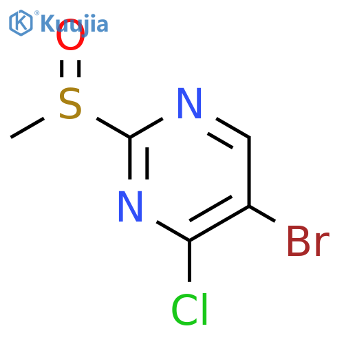 5-Bromo-4-chloro-2-(methylsulfinyl)pyrimidine structure