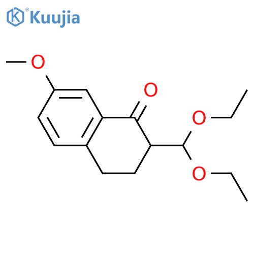 1(2H)-Naphthalenone, 2-(diethoxymethyl)-3,4-dihydro-7-methoxy- structure