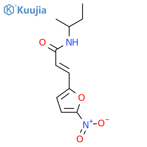 N-(butan-2-yl)-3-(5-nitrofuran-2-yl)prop-2-enamide structure