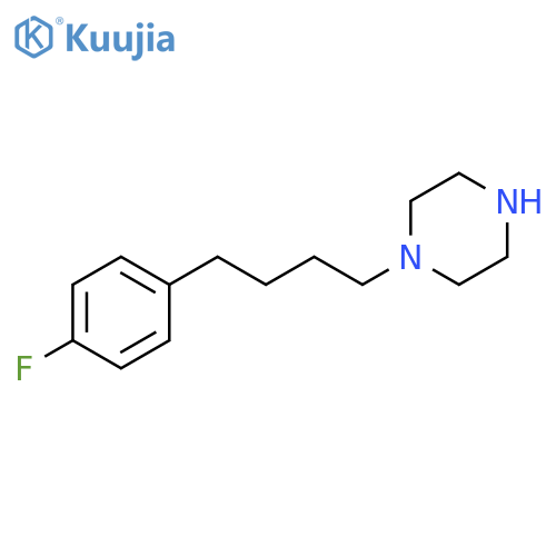 1-4-(4-fluorophenyl)butylpiperazine structure
