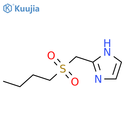 1H-Imidazole, 2-[(butylsulfonyl)methyl]- structure