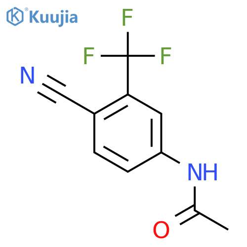 4-Cyano-3-(trifluoromethyl)acetanilide structure