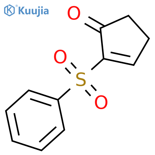 2-Cyclopenten-1-one, 2-(phenylsulfonyl)- structure