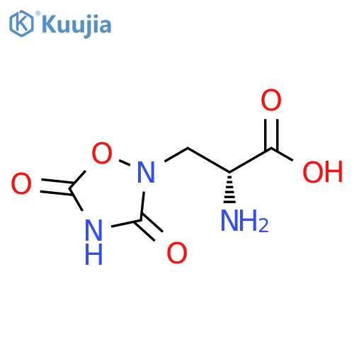 (2R)-2-amino-3-(3,5-dioxo-1,2,4-oxadiazolidin-2-yl)propanoic acid structure