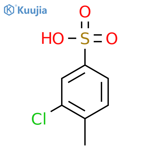 Benzenesulfonic acid,3-chloro-4-methyl- structure