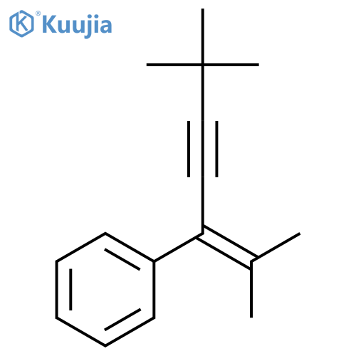 Benzene, [4,4-dimethyl-1-(1-methylethylidene)-2-pentynyl]- structure