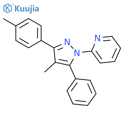 Pyridine, 2-[4-methyl-3-(4-methylphenyl)-5-phenyl-1H-pyrazol-1-yl]- structure