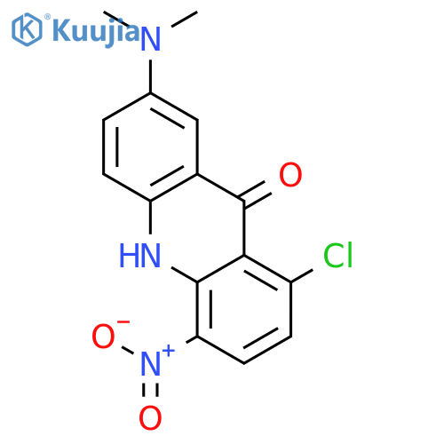 9(10H)-Acridinone, 1-chloro-7-(dimethylamino)-4-nitro- structure