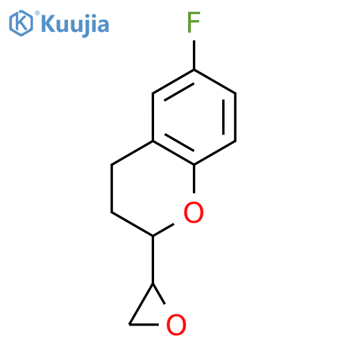 6-Fluoro-3,4-dihydro-2-oxiranyl-2H-1-benzopyran (Mixture of Diastereomers) structure
