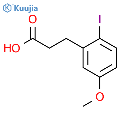 3-(2'-Iodo-5'-methoxyphenyl)propionic acid structure