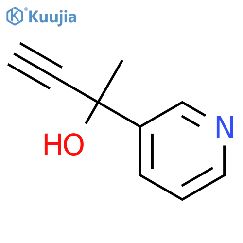 3-Pyridinemethanol, a-ethynyl-a-methyl- structure