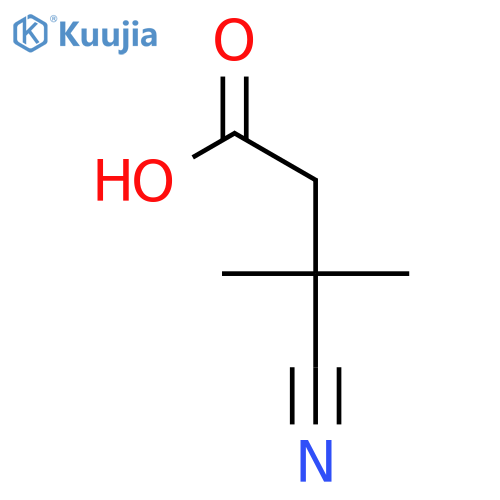 3-cyano-3,3-dimethylpropanoic acid structure