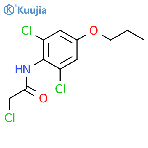 2-Chloro-N-(2,6-dichloro-4-propoxyphenyl)acetamide structure