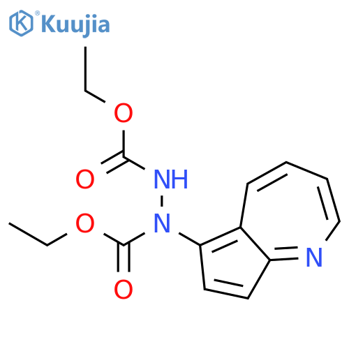 1,2-Hydrazinedicarboxylic acid, 1-cyclopent[b]azepin-6-yl-, diethyl ester structure