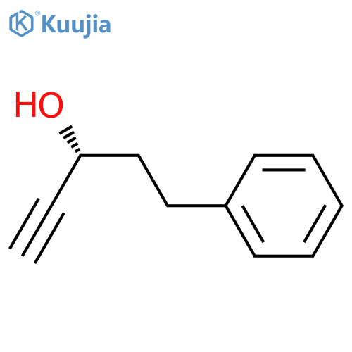 (R)-3-hydroxy-5-phenyl-1-pentyne structure