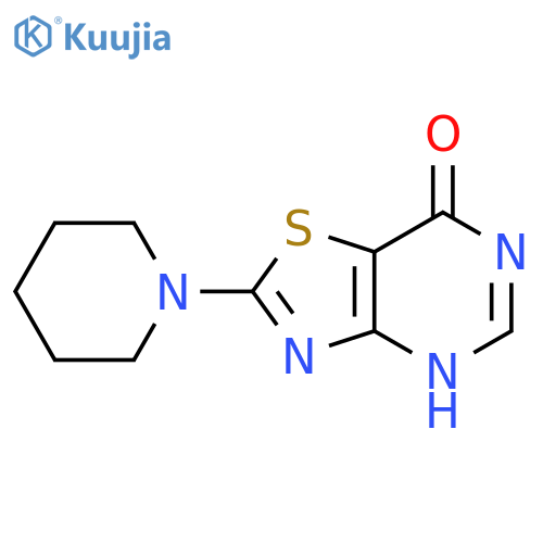 2-(piperidin-1-yl)-6H,7H-1,3thiazolo4,5-dpyrimidin-7-one structure