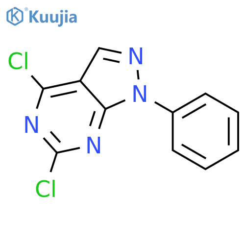 4,6-dichloro-1-phenyl-1H-pyrazolo[3,4-d]pyrimidine structure