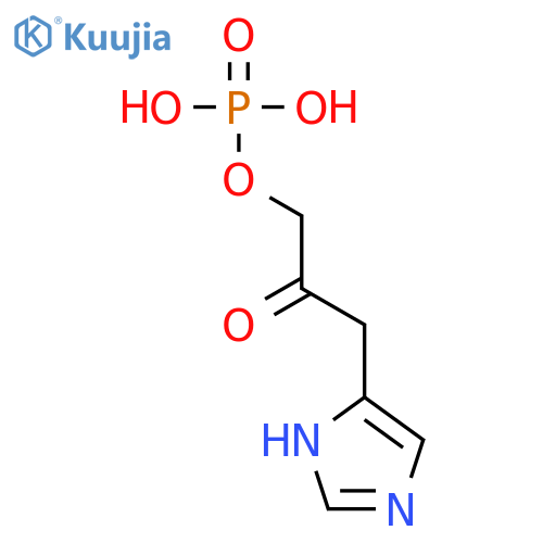 3-(1H-imidazol-5-yl)-2-oxopropyl dihydrogen phosphate structure